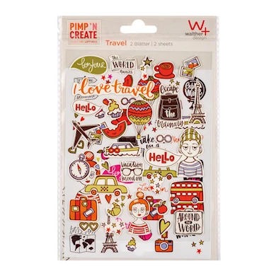Walther Självhäftande Stickers Travel 