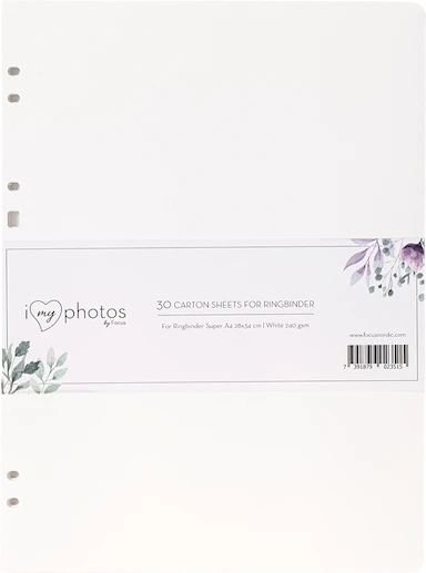 Focus Timesaver SA4 Kartongblad 34x28cm 30 Ark Vita 