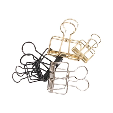 Pappersklämmor 10-pack Guld