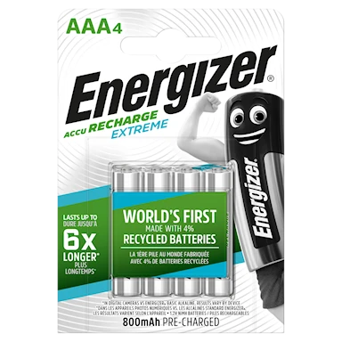 Energizer Rech Extreme Aaa 800Mah Fsb2