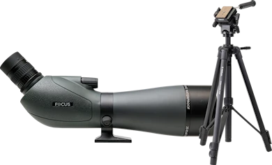 Focus Viewmaster 20-60x80 WP + Velbon Videomate 638