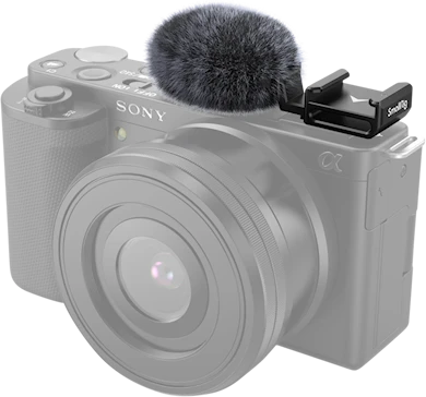 Smallrig 3526 Cold Shoe Adapter with windshield Kit For Sony ZV-E10 & ZV-1