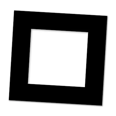 Passepartout 20x20 Svart