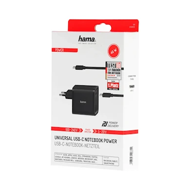 Hama Nätdel USB-C 100-240V 5-20V/45W