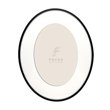 Focus Aster Oval Svart 19,6x24,6/PP 18x24