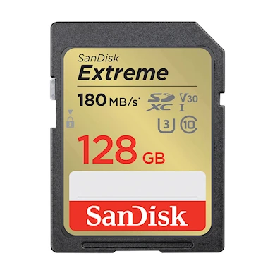 SanDisk SDXC Extreme UHS-I U3 V30 180MB/s 128GB