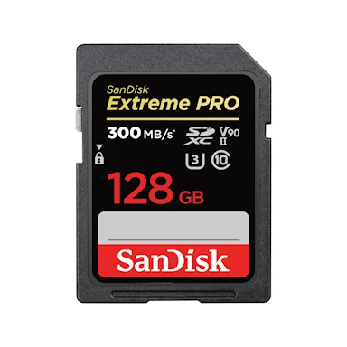 SanDisk SDXC Extreme Pro UHS-II U3 V90 300MB/s 128GB