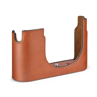 Leica Halv Skyddsväska Q3, Läder, Cognac