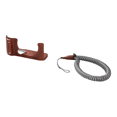 4880 Half Case Läder Brun Till Fujifilm X-M5