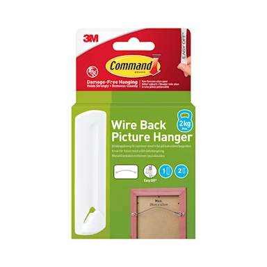 3M Command Wire 1 Hook + 2 Strips