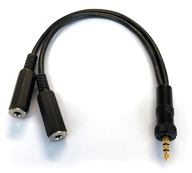 Pulse Splitkabel 2x TRS 3.5-F - 3.5 m. låsring 20cm