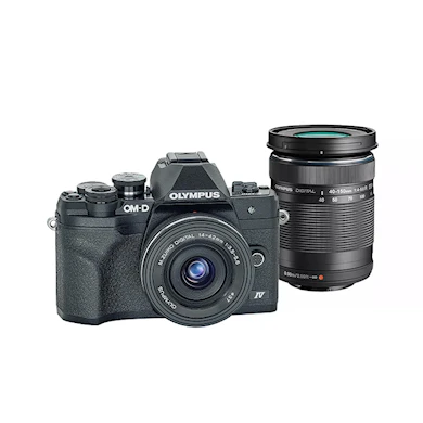 Olympus OM-D E-M10 Mark IV + 14-42/3,5-5,6 + 40-150/4,0-5,6 Svart