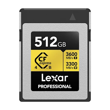 Lexar CFexpress 4.0 Type B Pro Gold R3600/W3300 512GB