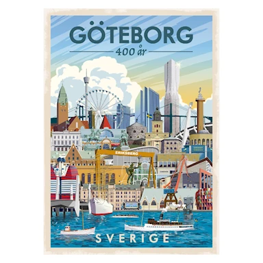 ThomasO Poster 30x40 Göteborg 400 år