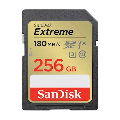 SanDisk SDXC Extreme UHS-I U3 V30 180MB/s 256GB