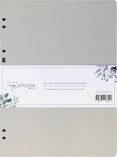 Focus Timesaver SA4 Kartongblad 34x28cm 30 Ark Gråa