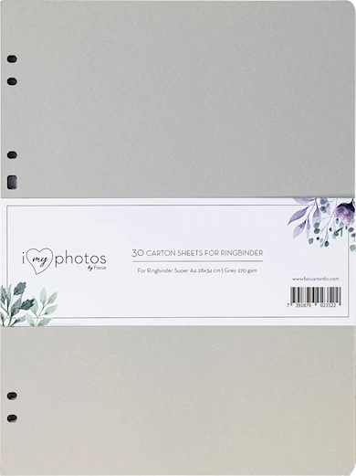 Focus Timesaver SA4 Kartongblad 34x28cm 30 Ark Gråa