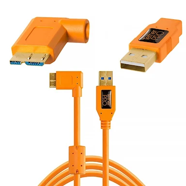 Tether Tools USB 3,0 Micro-B Right Angle 4,6M
