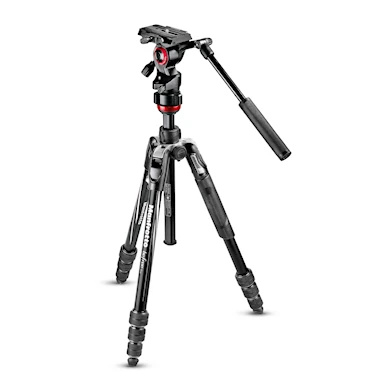 Manfrotto Stativkit Video Befree Live Twist Alu Svar