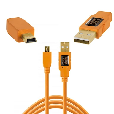 Tether Tools TetherPro USB 2,0 till Mini-B 5-pin 1,8m Orange
