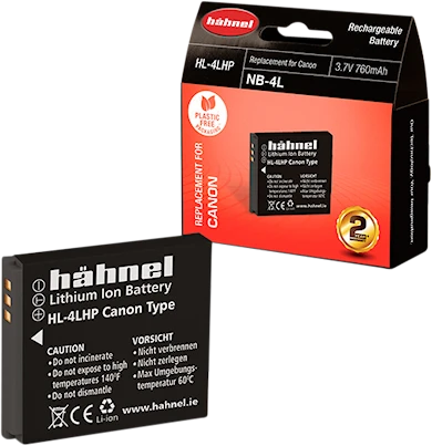 Hähnel BATTERI CANON HL-4LHP Motsvarande NB-4L