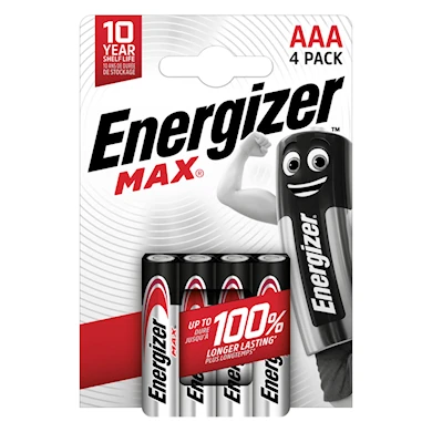 Energizer Max AAA 4 Pack