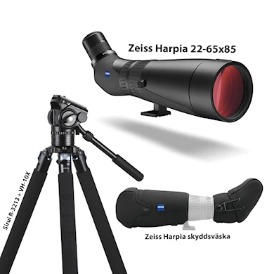 Zeiss Victory Harpia 22-65x85 + Skyddsväska och stativ i kolfiber