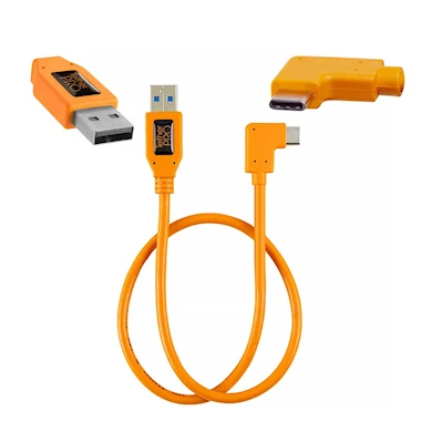 Tether Tools TetherPro USB 3.0 till USB-C Högervinklad Adapter 50 cm