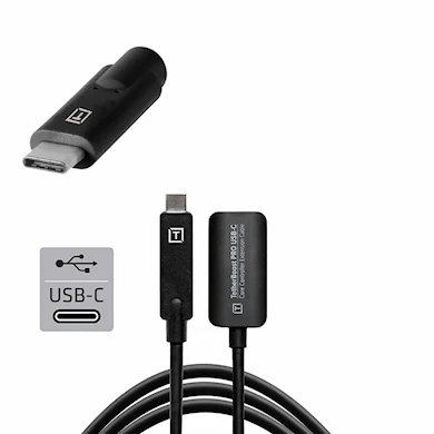 Tether Tools TetherBoost Pro Förlängningskabel USB-C till USB-C | 5m. Svart