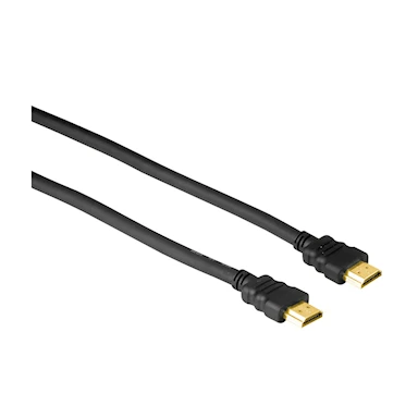 Hama HDMI A-A Guld 2m Svart